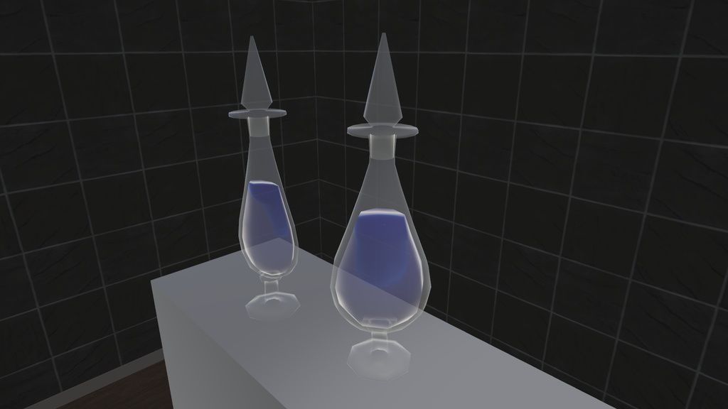 剣先標本瓶【VRChatワールドアイテム】