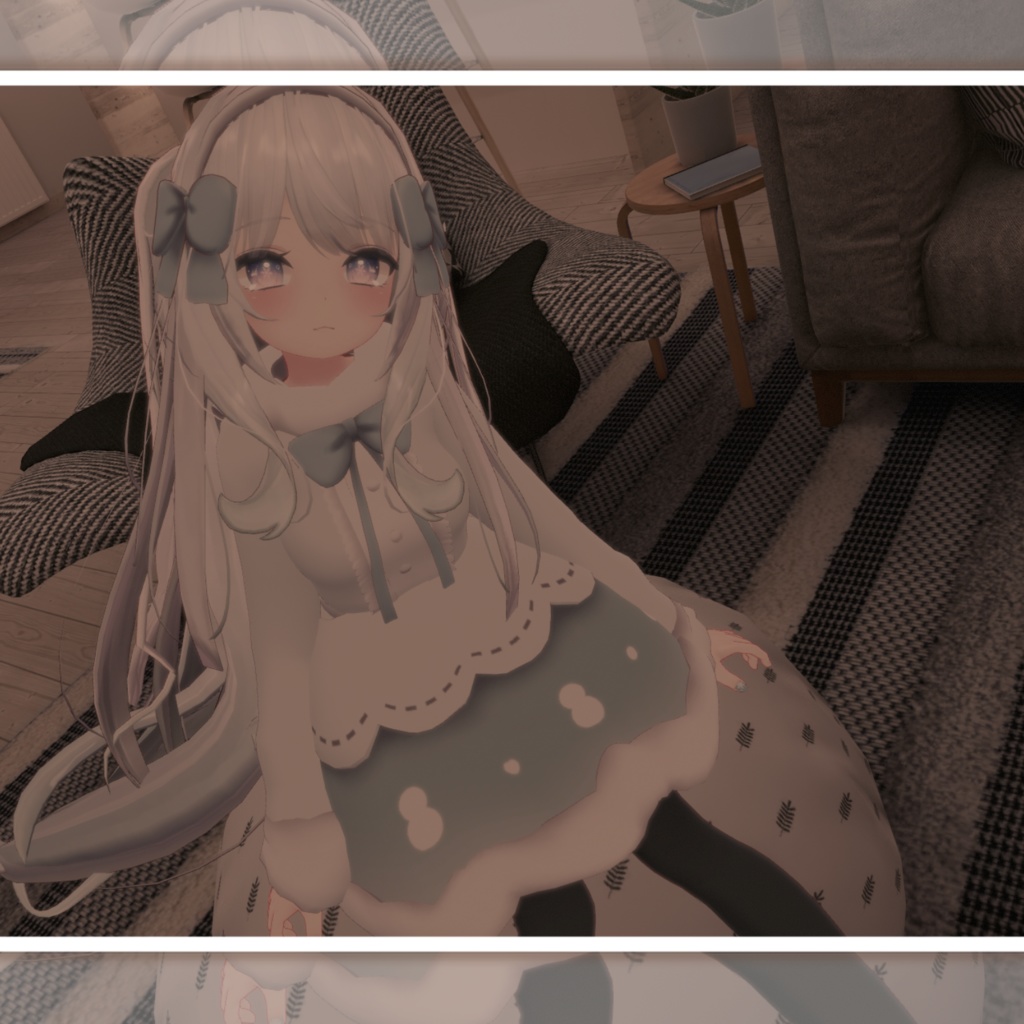 【9アバター対応】ゆきだるまワンピース【PB対応済】