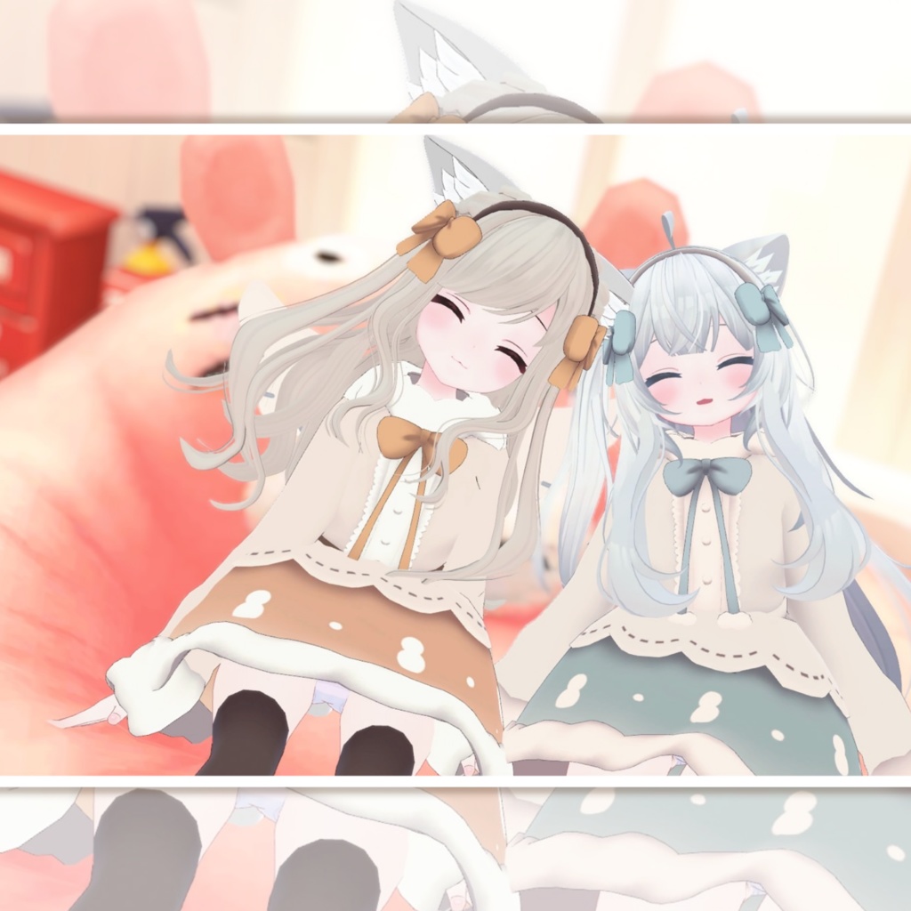 【9アバター対応】ゆきだるまワンピース【PB対応済】