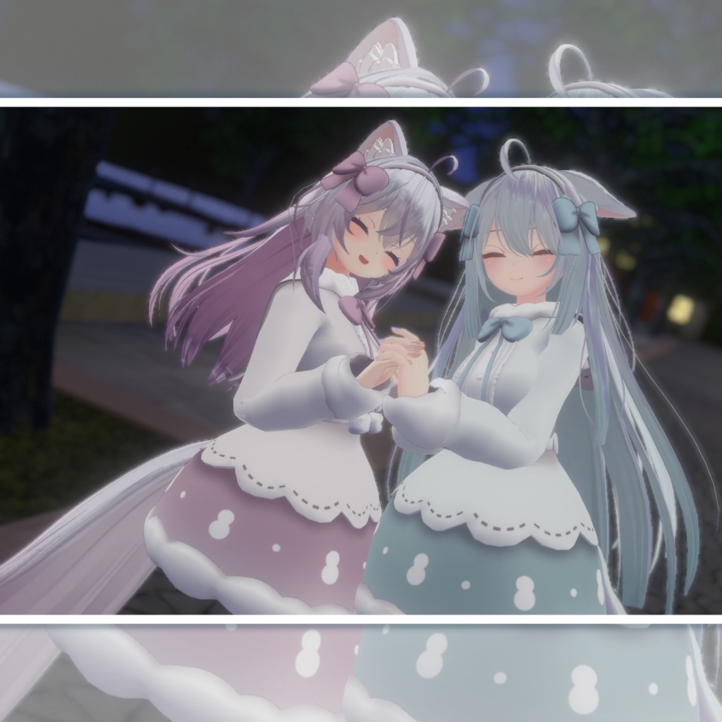 【9アバター対応】ゆきだるまワンピース【PB対応済】