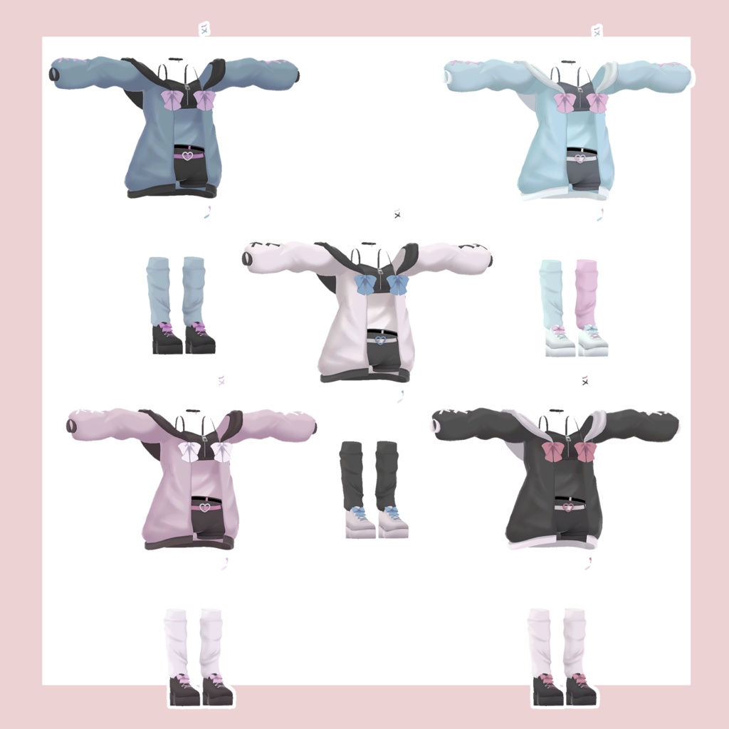 【カリン・ミルク・ラスクちゃん対応】リボンストリート