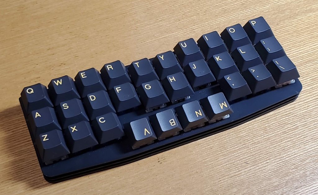 《3行×10列親指ずらし配列キーボード・キット》 Dolphin30