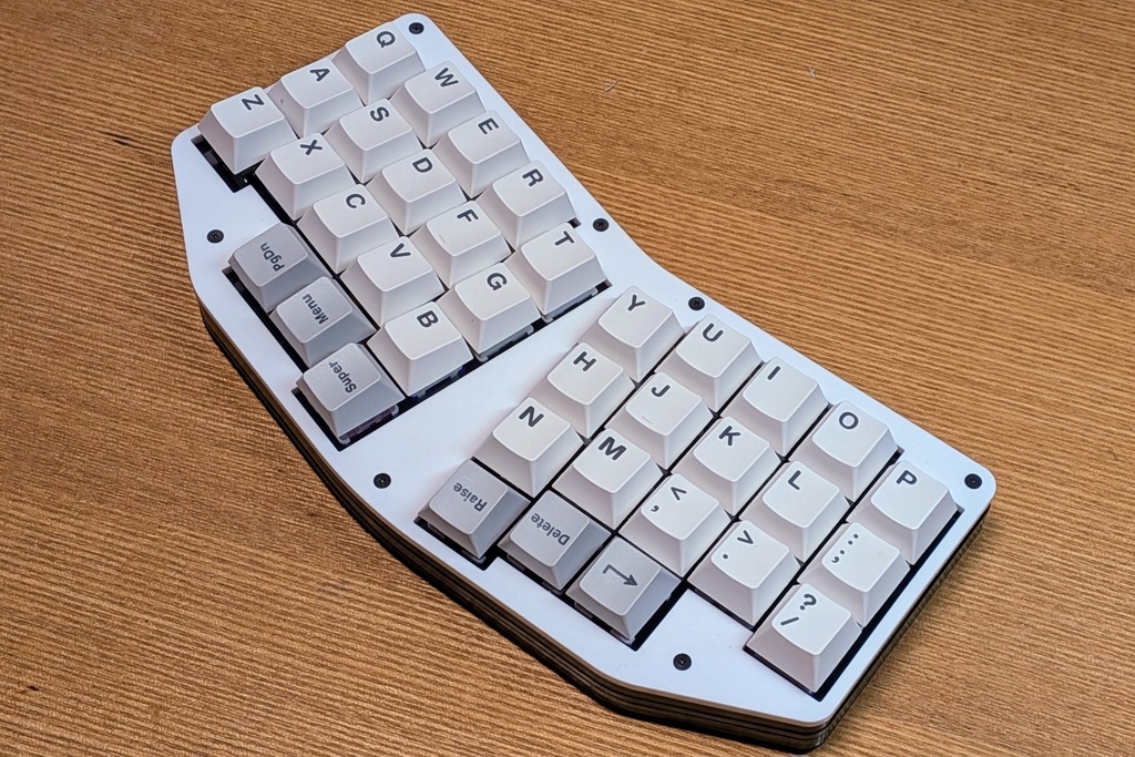 《36キー・ガスケット構造・自作キーボードキット》Whale36u