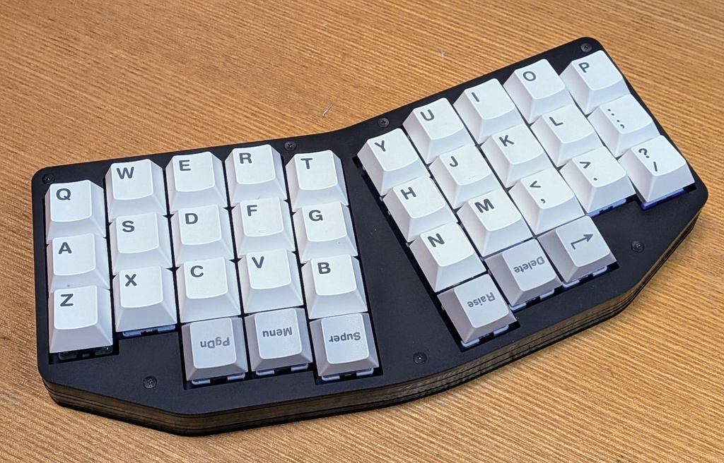 《36キー・ガスケット構造・自作キーボードキット》Whale36u