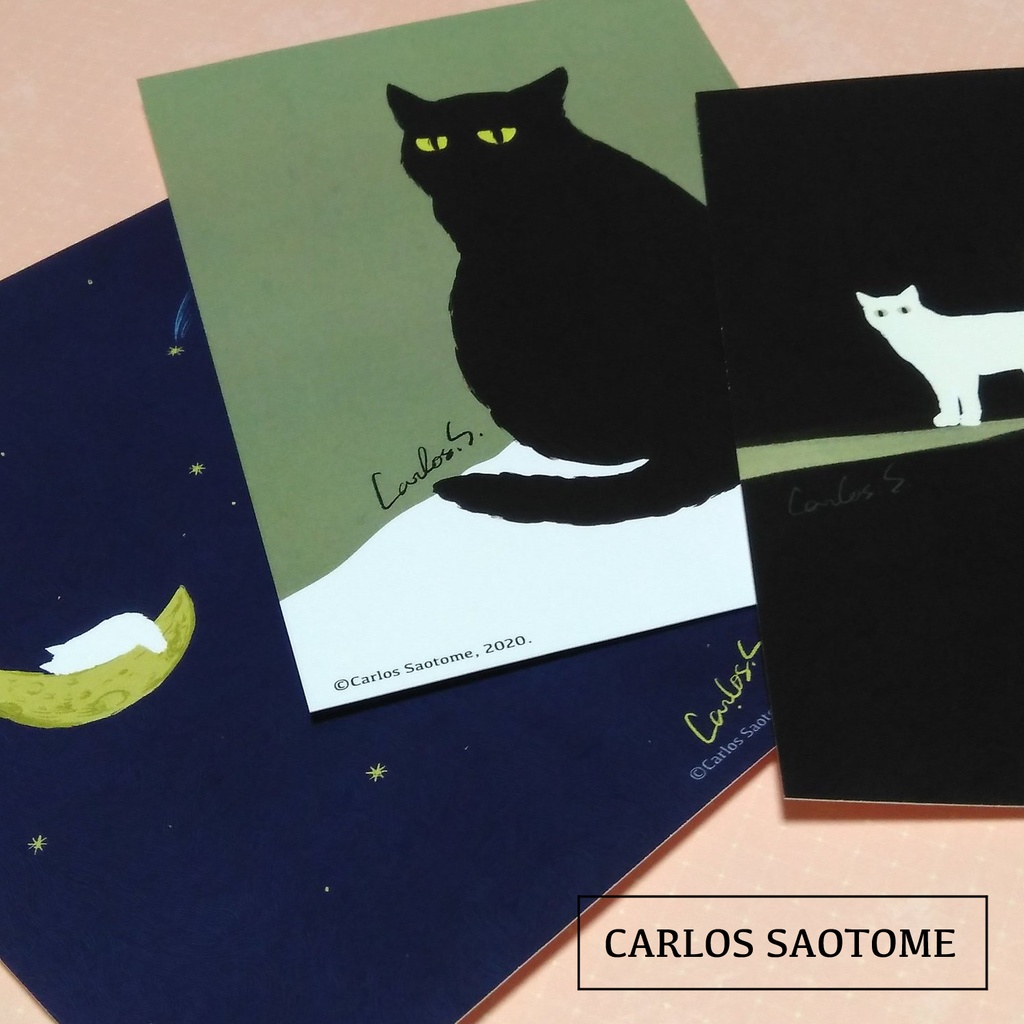 特殊紙ポストカード『ねこ』3種セット
