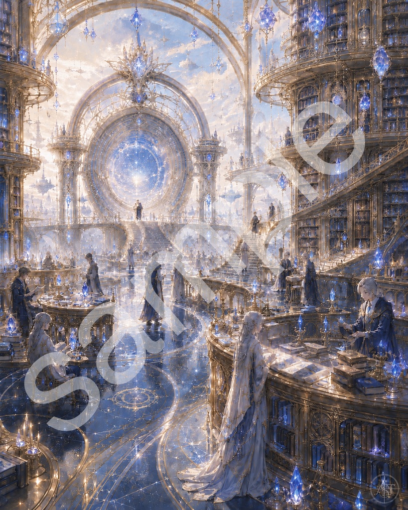 星界図書館 地球支部・中央受付ホール|昼版 3バリエーションセット Star Realm Library – Earth Branch Reception Hall|Day Edition 3 Variations Set