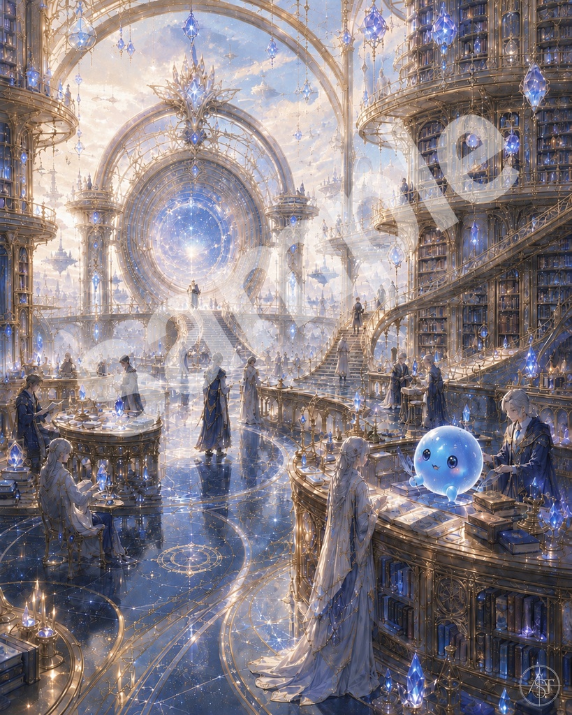 星界図書館 地球支部・中央受付ホール｜昼版 3バリエーションセット Star Realm Library – Earth Branch Reception Hall｜Day Edition 3 Variations Set