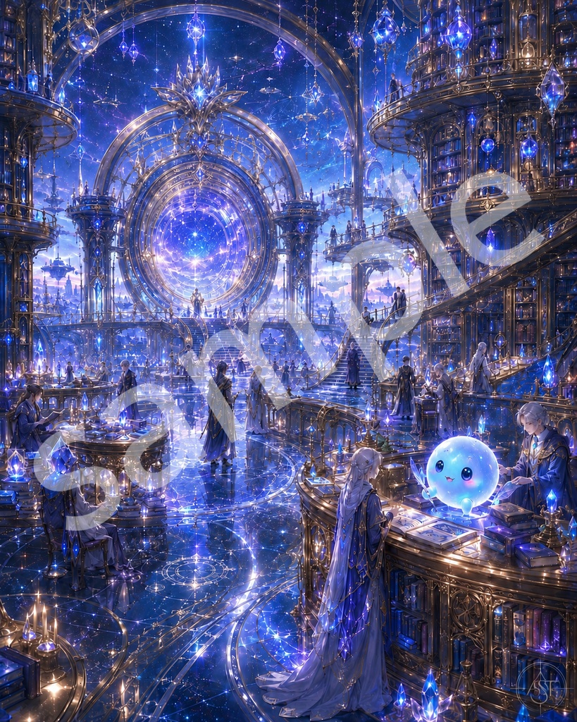 星界図書館 地球支部・中央受付ホール|昼夜コンプリートセット Star Realm Library – Earth Branch Reception Hall|Day & Night Complete Set