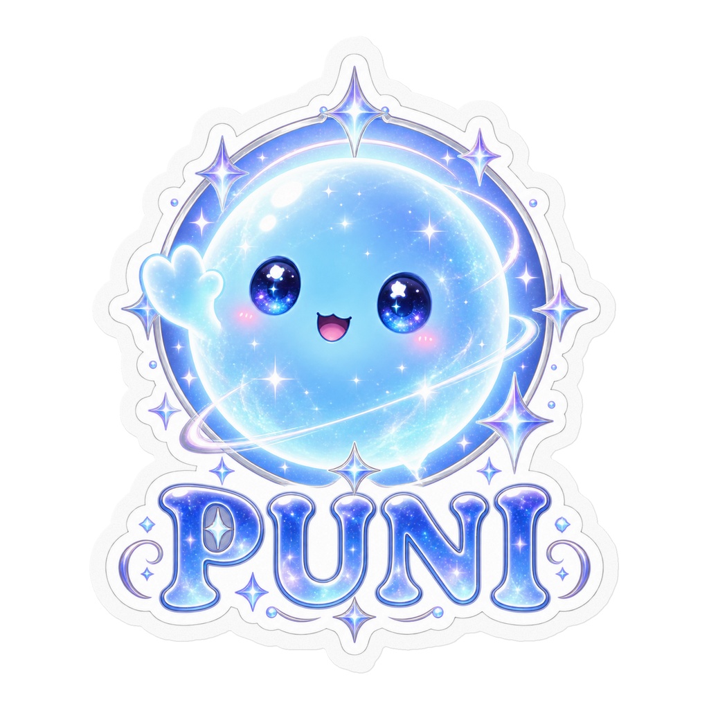 ムースフィア「PUNI」ステッカー｜Muusphere “PUNI” Sticker