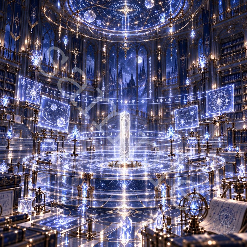 星界図書館 地球支部・中央解析室 ― 白銀の欠片を読む解析台 ―