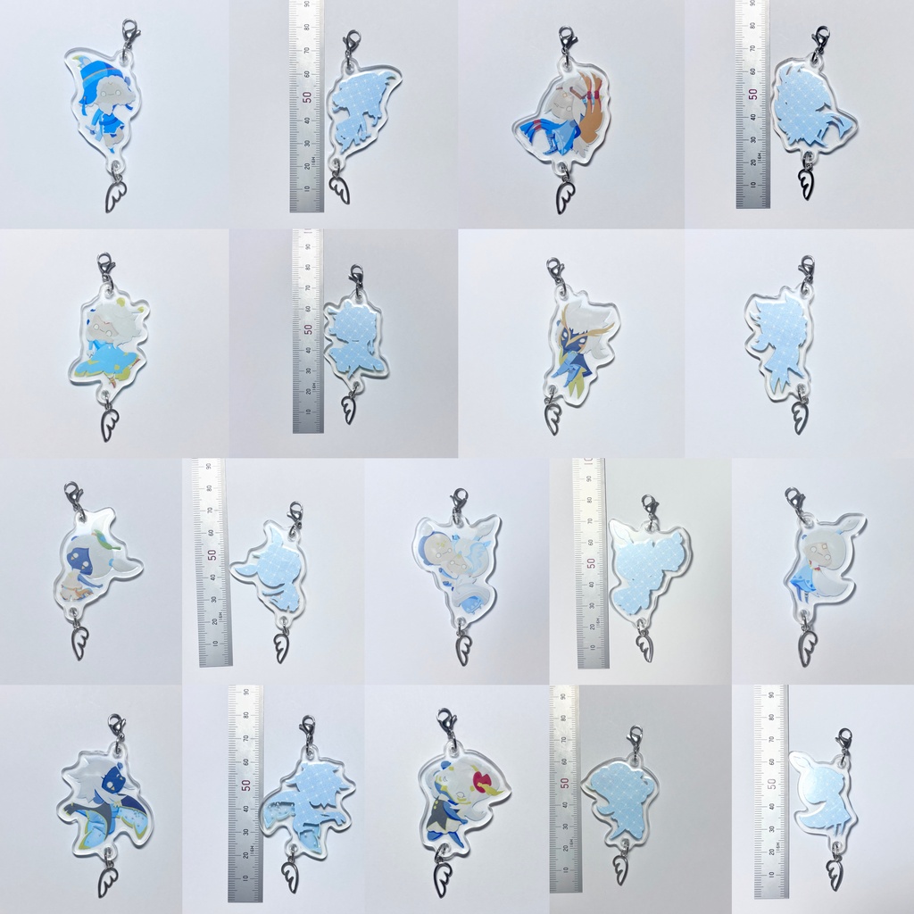 【繋がるアクキー】鳥面星の子&鳥関連精霊たち