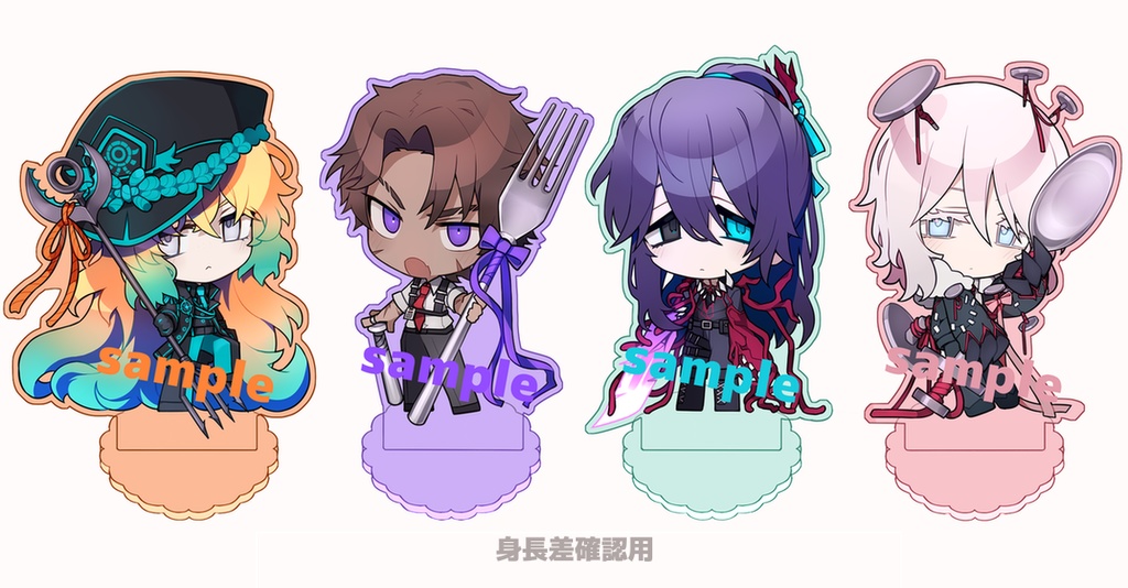 囚人カトラリーアクリルスタンド(4種)【Limbus Company】