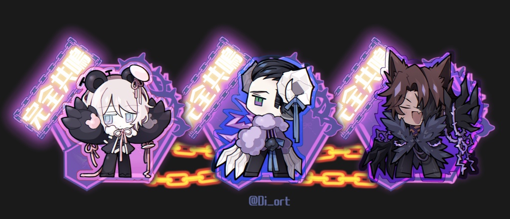 けもみみ嫉妬E.G.O完全共鳴アクリルキーホルダー【Limbus Company】