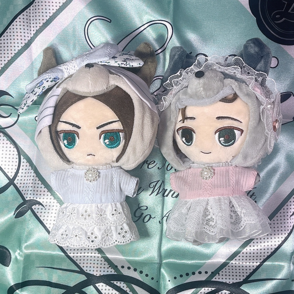 レースワンピース(リボンセット)14cmぬい服