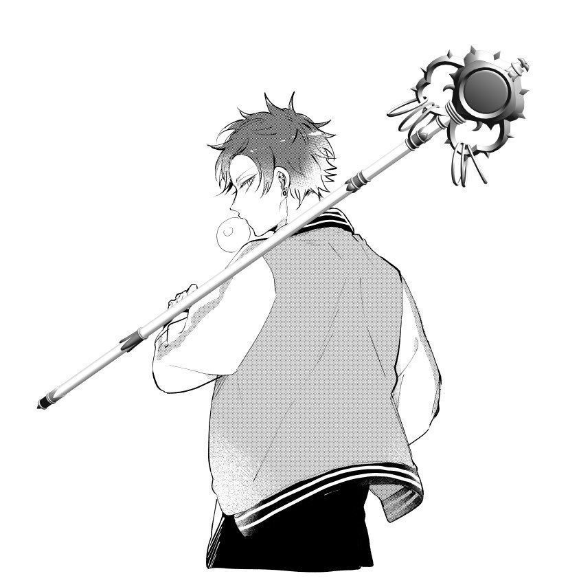 波羅夷空却 錫杖型ヒプノシスマイク3D素材