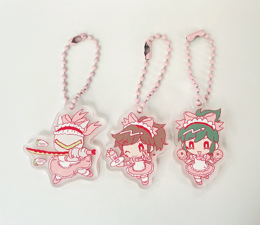 【OW2】ゲンジ・D.VA・キリコ メイド化アクリルキーホルダー