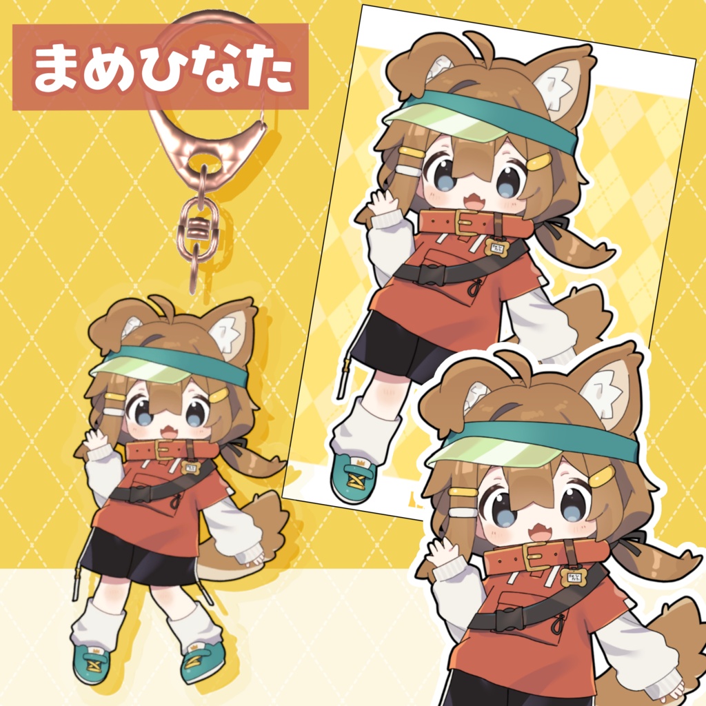 ☆SALE【VRChat向け】アクキー3Dデータ+PNG素材セット【18アバター】