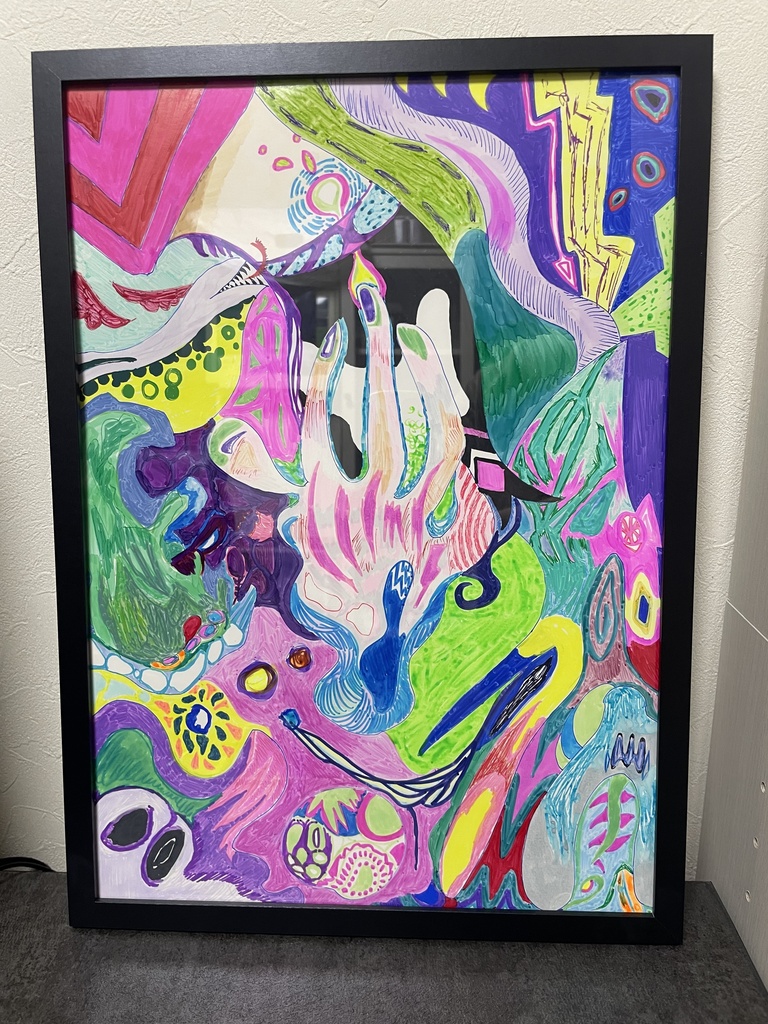 抽象絵画5(A3)