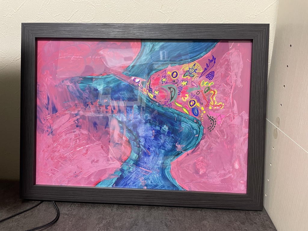 抽象絵画7(A3)