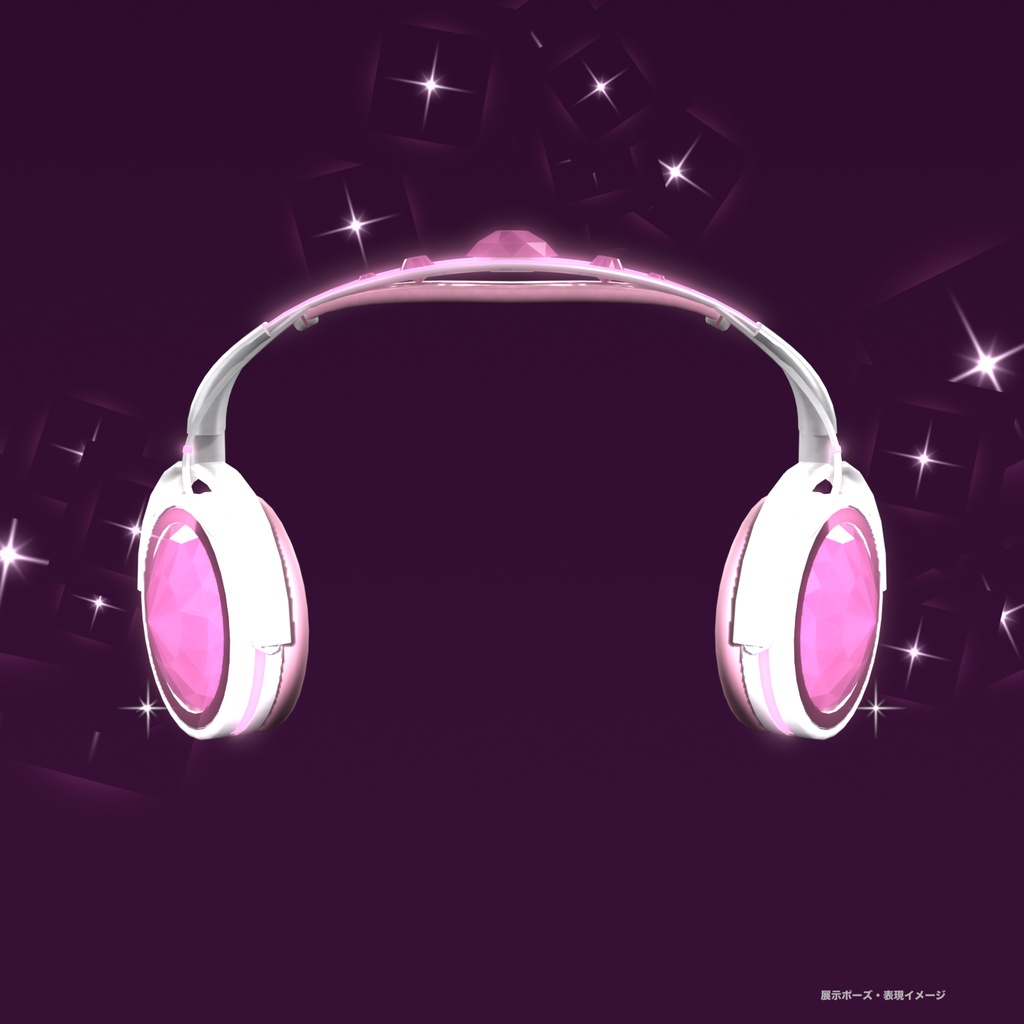 星がきらめく宝石ヘッドホン Crystal Cup Headphones