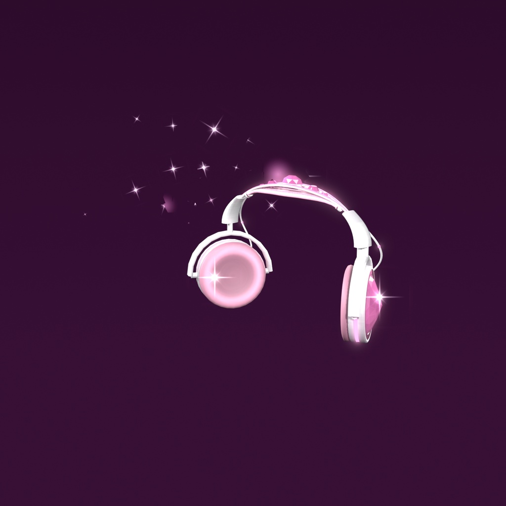 星がきらめく宝石ヘッドホン Crystal Cup Headphones