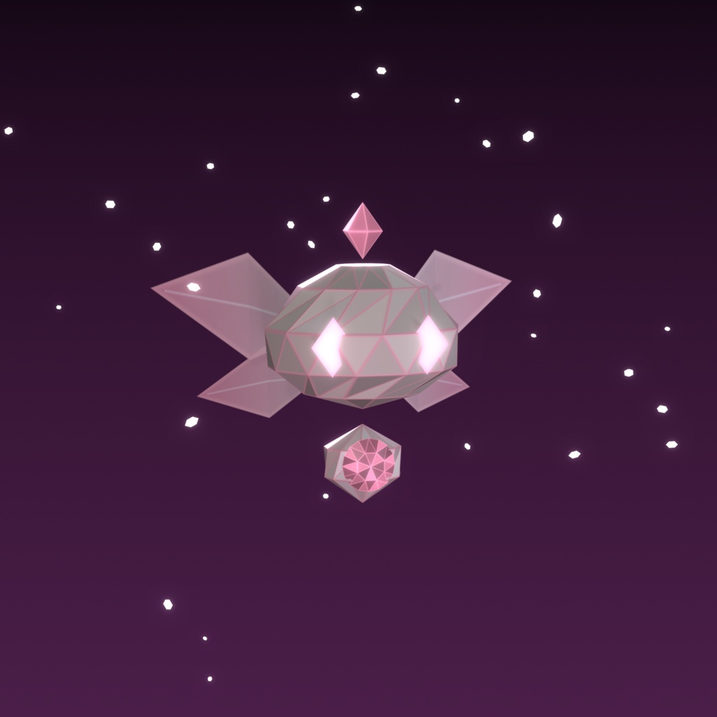 光る目の鉱石の妖精 Crystal Fairy