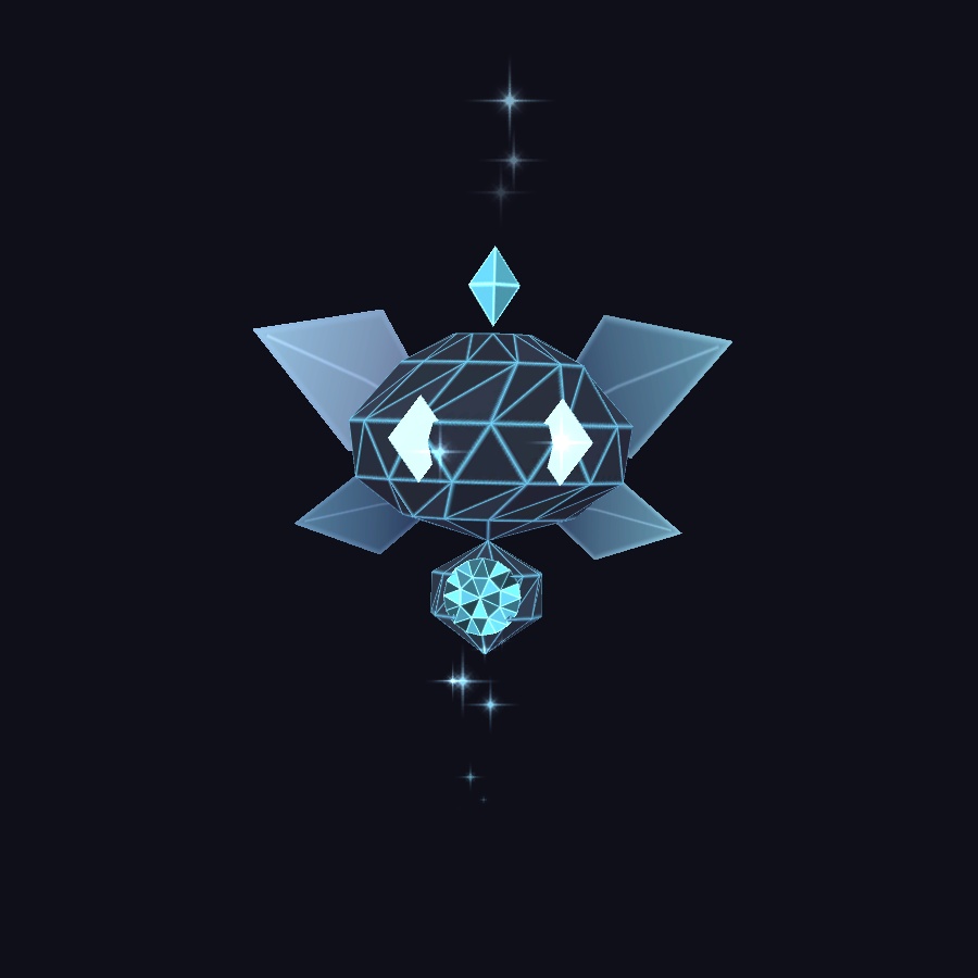 光る目の鉱石の妖精 Crystal Fairy