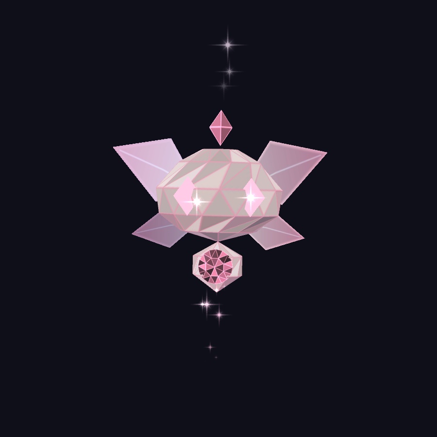 光る目の鉱石の妖精 Crystal Fairy