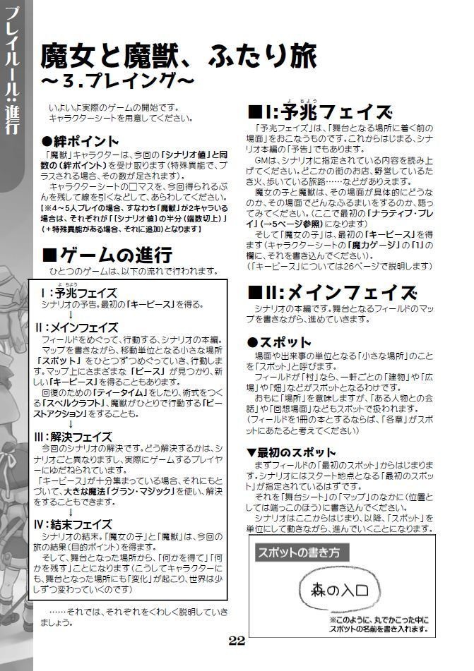 (電子版)旅と魔法のナラティブRPG 魔女と獣とふたり旅