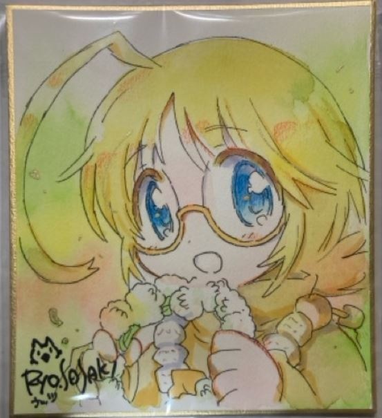 直筆イラスト色紙(完成品)・2026年初夏