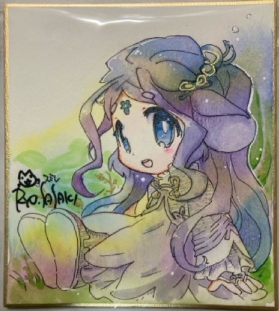 直筆イラスト色紙(完成品)・2026年初夏