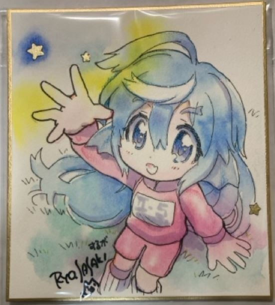 直筆イラスト色紙(完成品)・2026年初夏