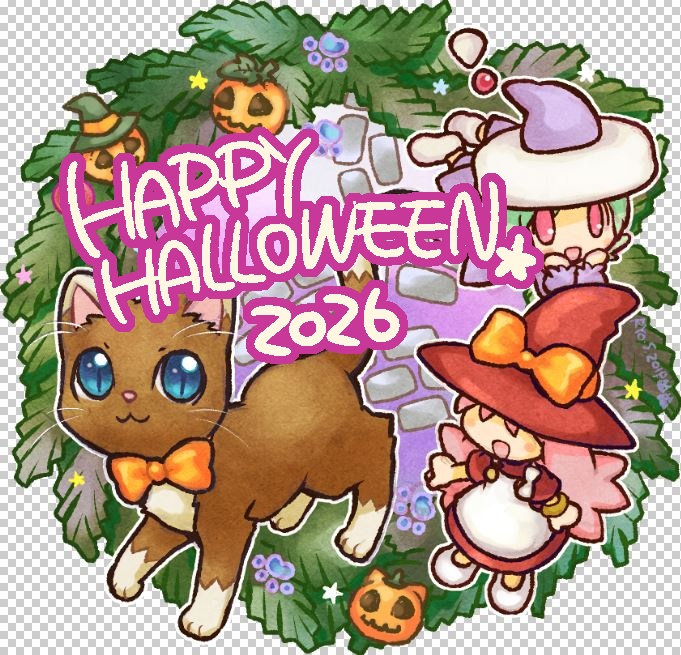 コルクコースター(チョコ、サララ、マナハロウィンVer)