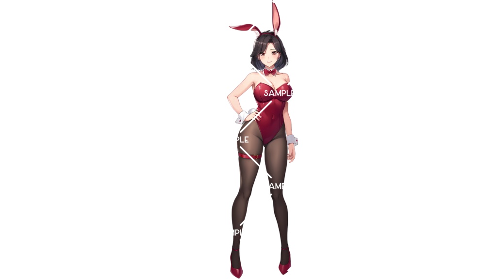 【立ち絵素材】No.4 明るいお姉さんバニーガール【ノベルゲーム TRPG