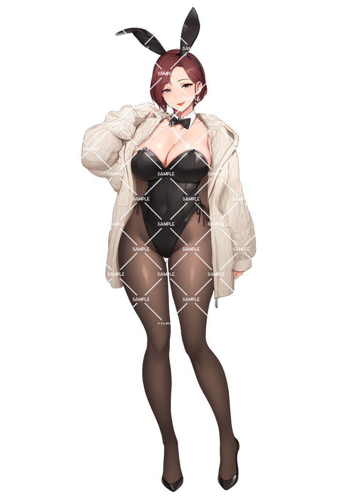 【立ち絵素材】No.5 エッチで気だるいバニーガール【ノベルゲーム TRPG