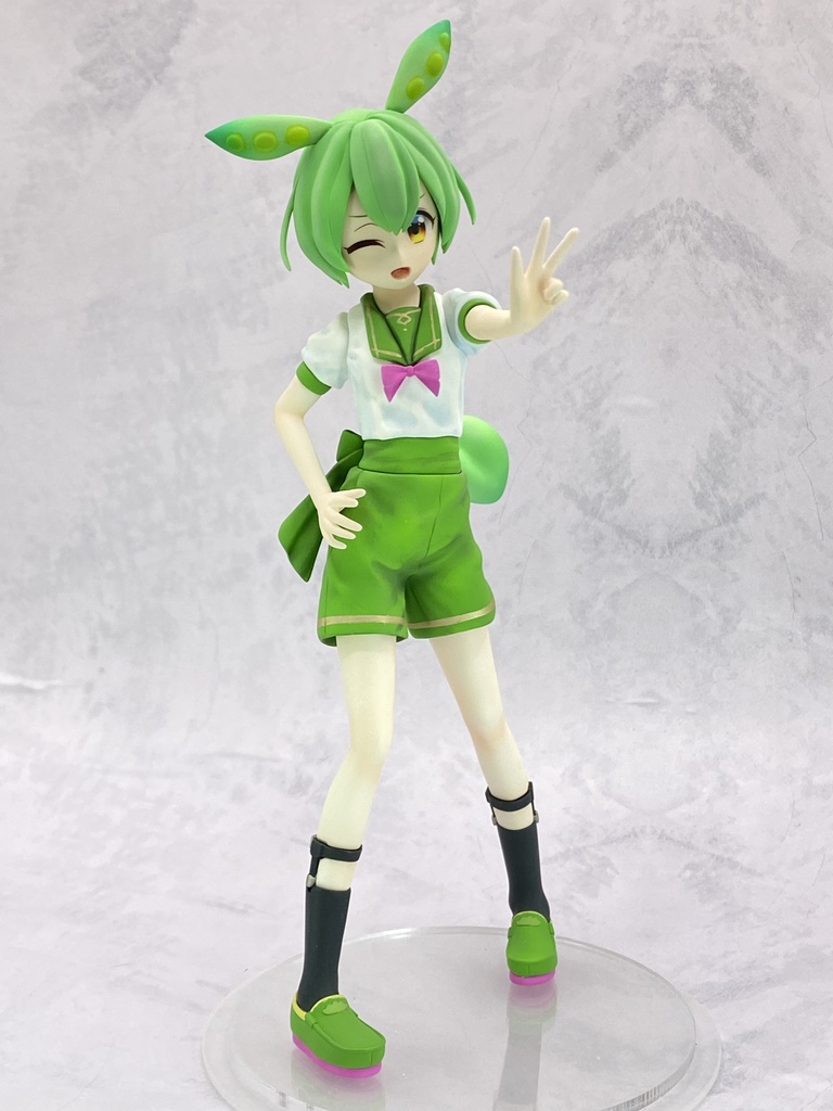 ずんだもん(人間形態) 1/8 ガレージキット セーラー服版 (第一期生産版)