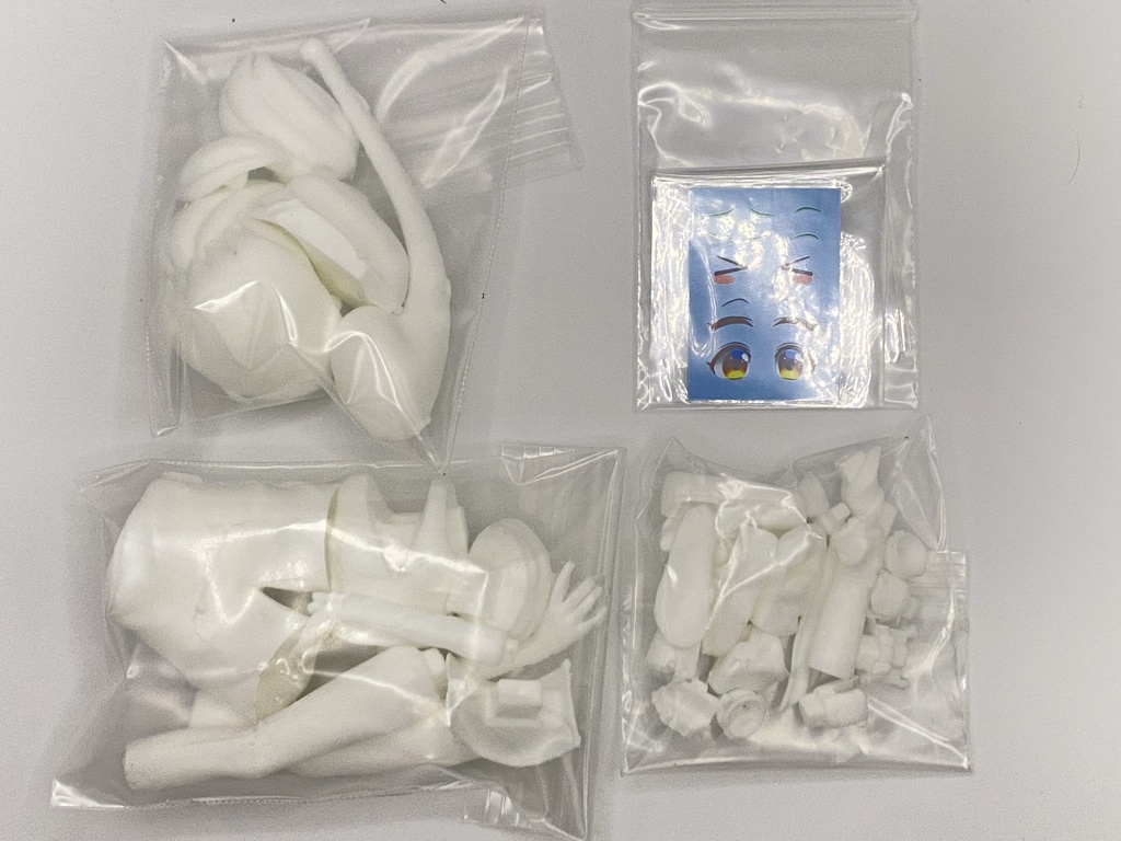 ずんだもん(人間形態) 1/8 ガレージキット セーラー服版 (第一期生産版)