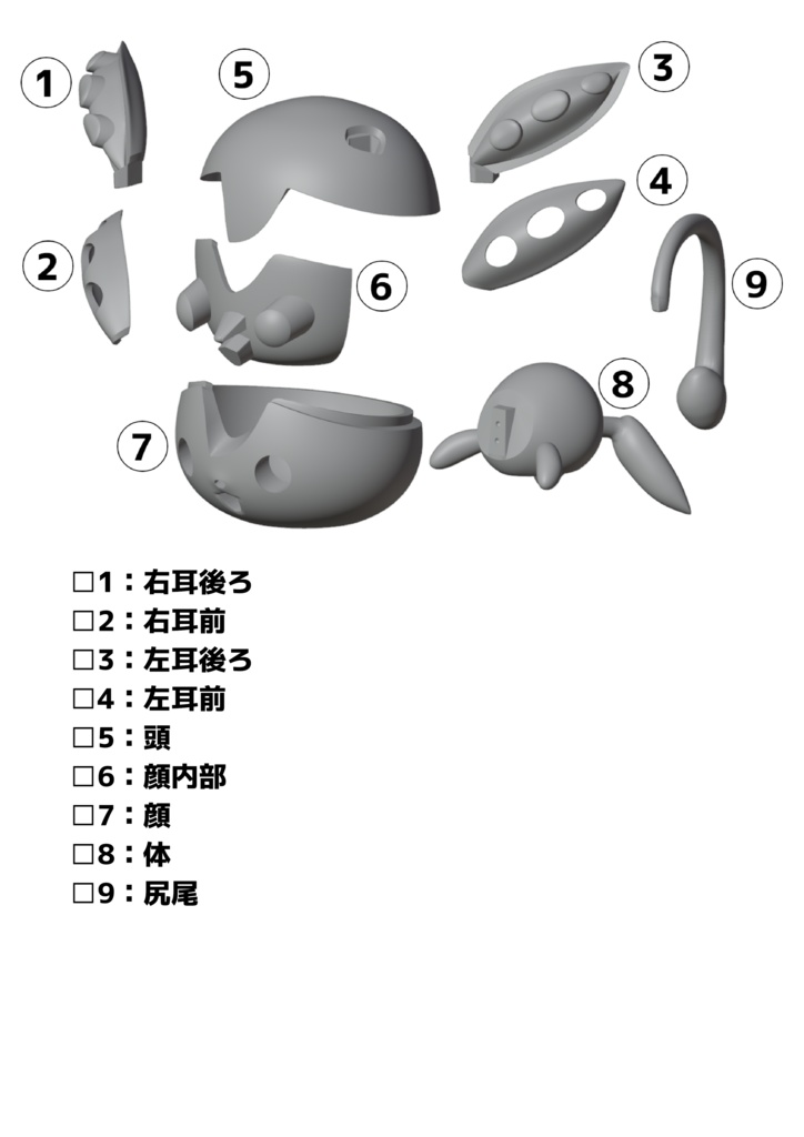 ずんだもん(妖精形態) ヌードルストッパーR キット版