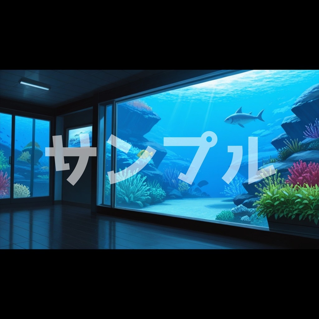 【4K配信素材】リアル×幻想的なアクアリウム背景素材|VTuber・配信者向け縦横対応!BGM付き🎵