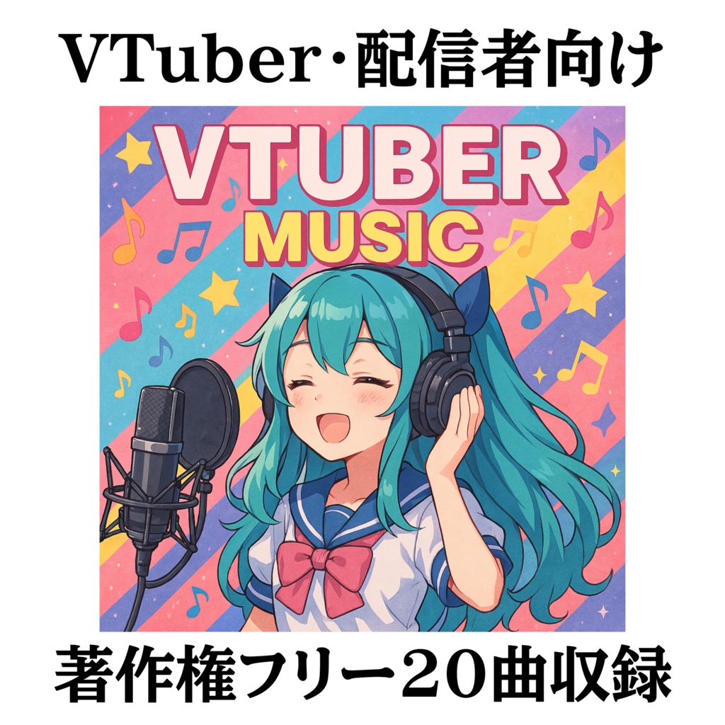 【VTuber・配信者向け】20曲収録！著作権フリーBGM｜ボーカルなし＆テンションUPトラック集 作業BGMにも！Vol.1