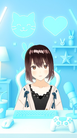 【氷の幻想配信部屋セット】冷たくも美しい、涼しげな空間を演出!おまけBGM付き!