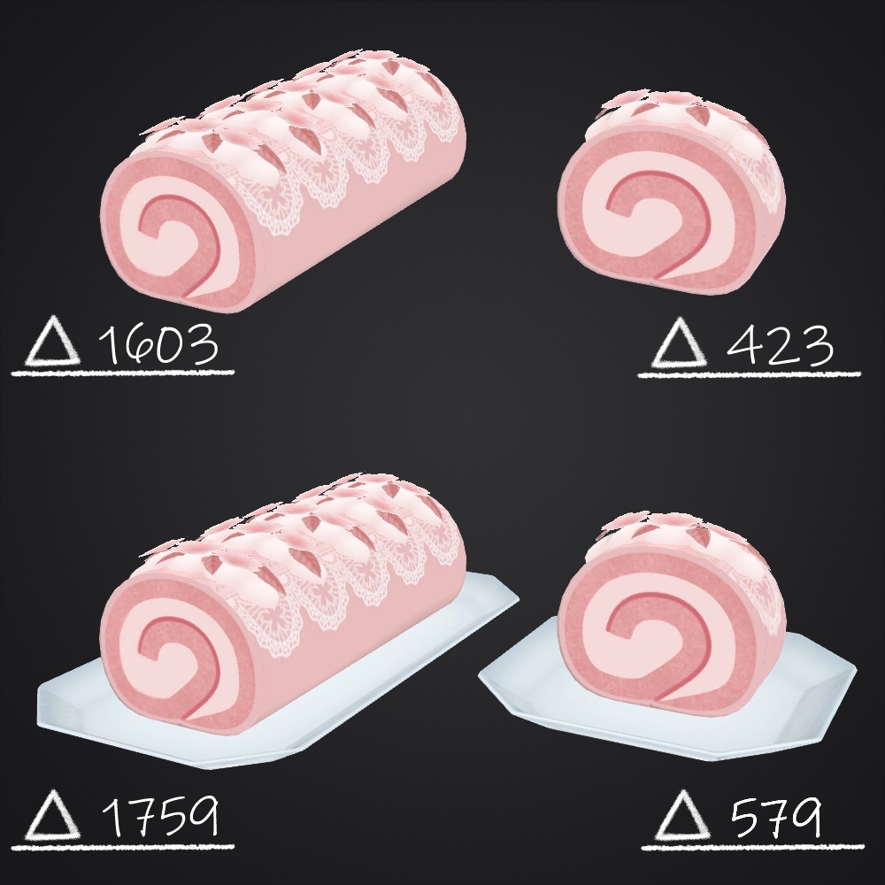 桜のロールケーキ