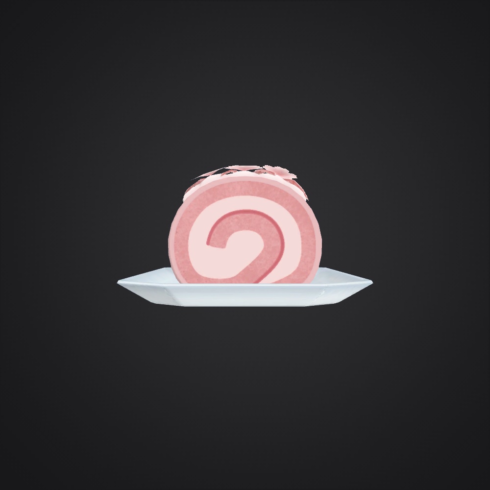 桜のロールケーキ