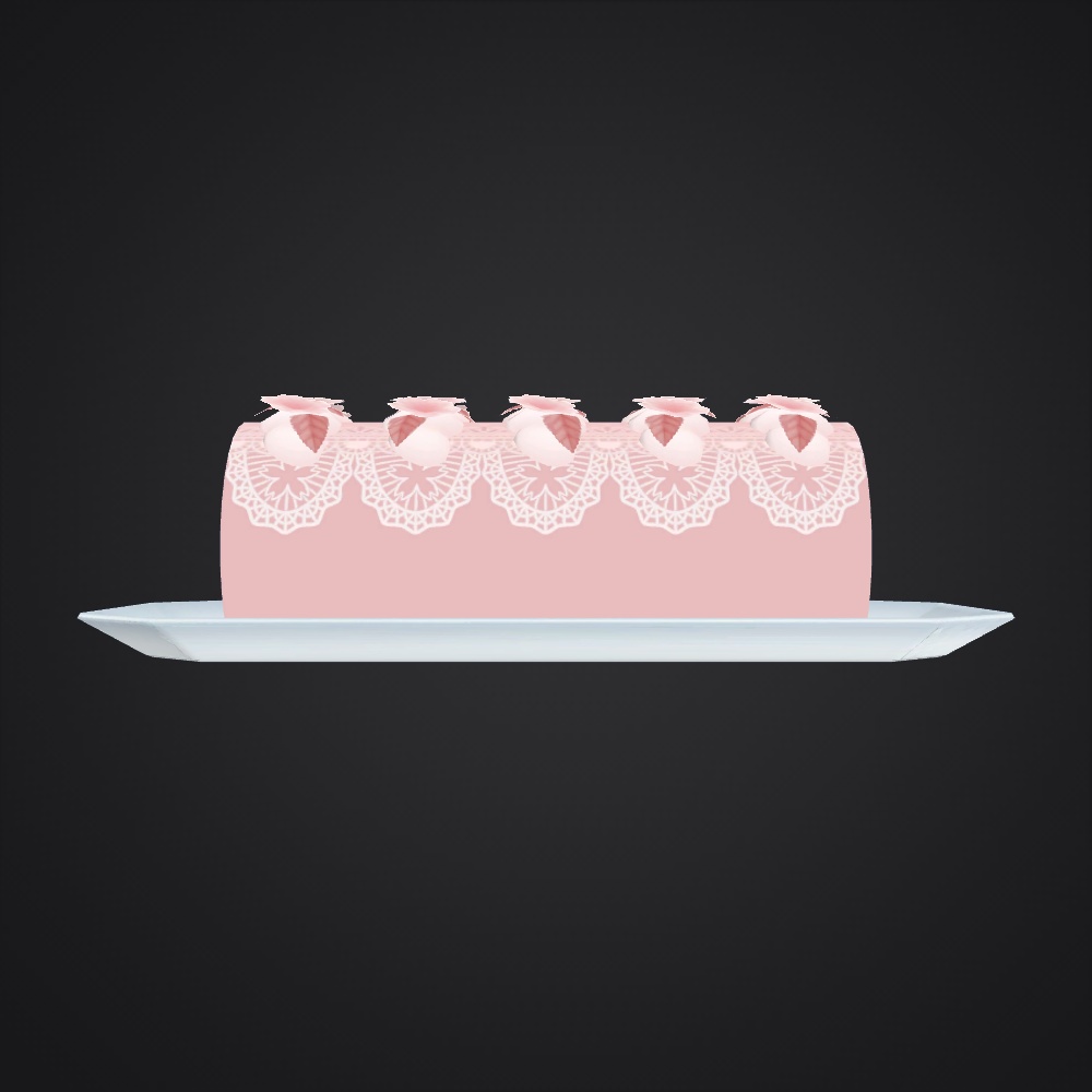 桜のロールケーキ