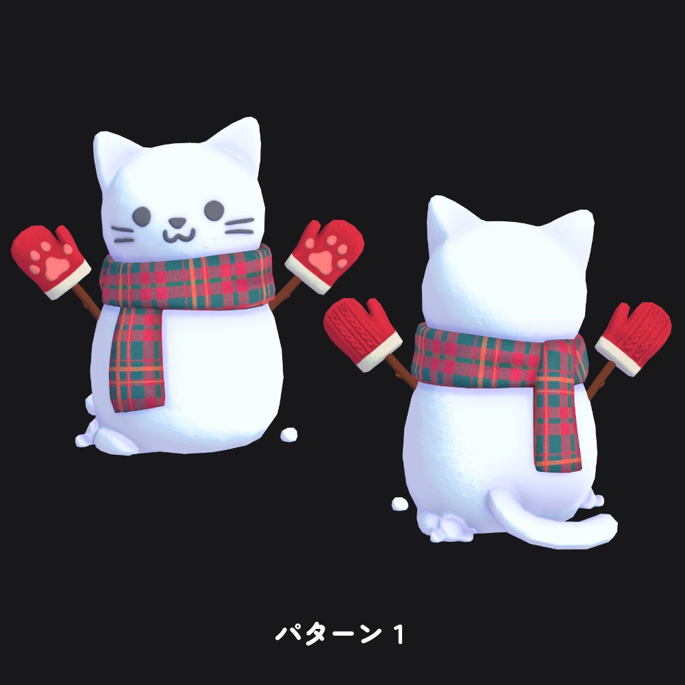 雪だるま にゃんこ