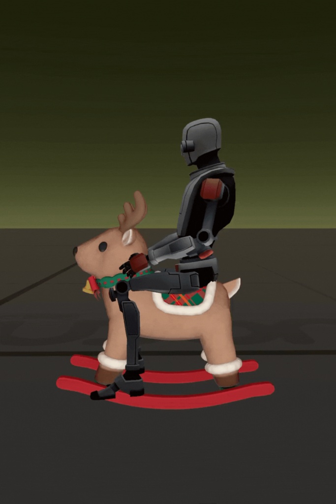 ゆらゆら トナカイ 【揺れるアニメーション付き】