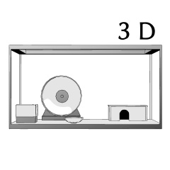 ハムスター用の3Dケージ&小物セット