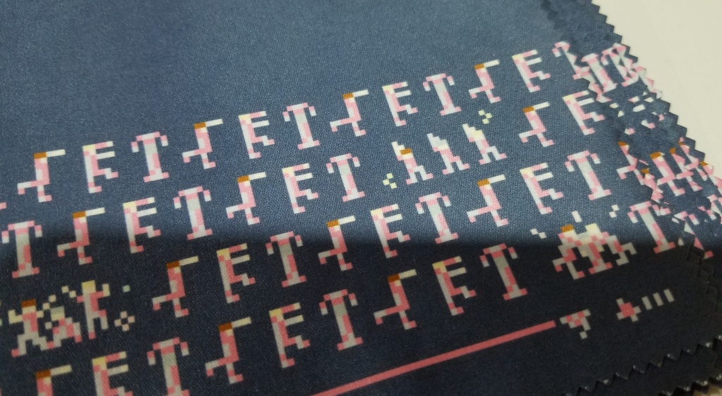 壁画風どっと絵せむ眼鏡拭き