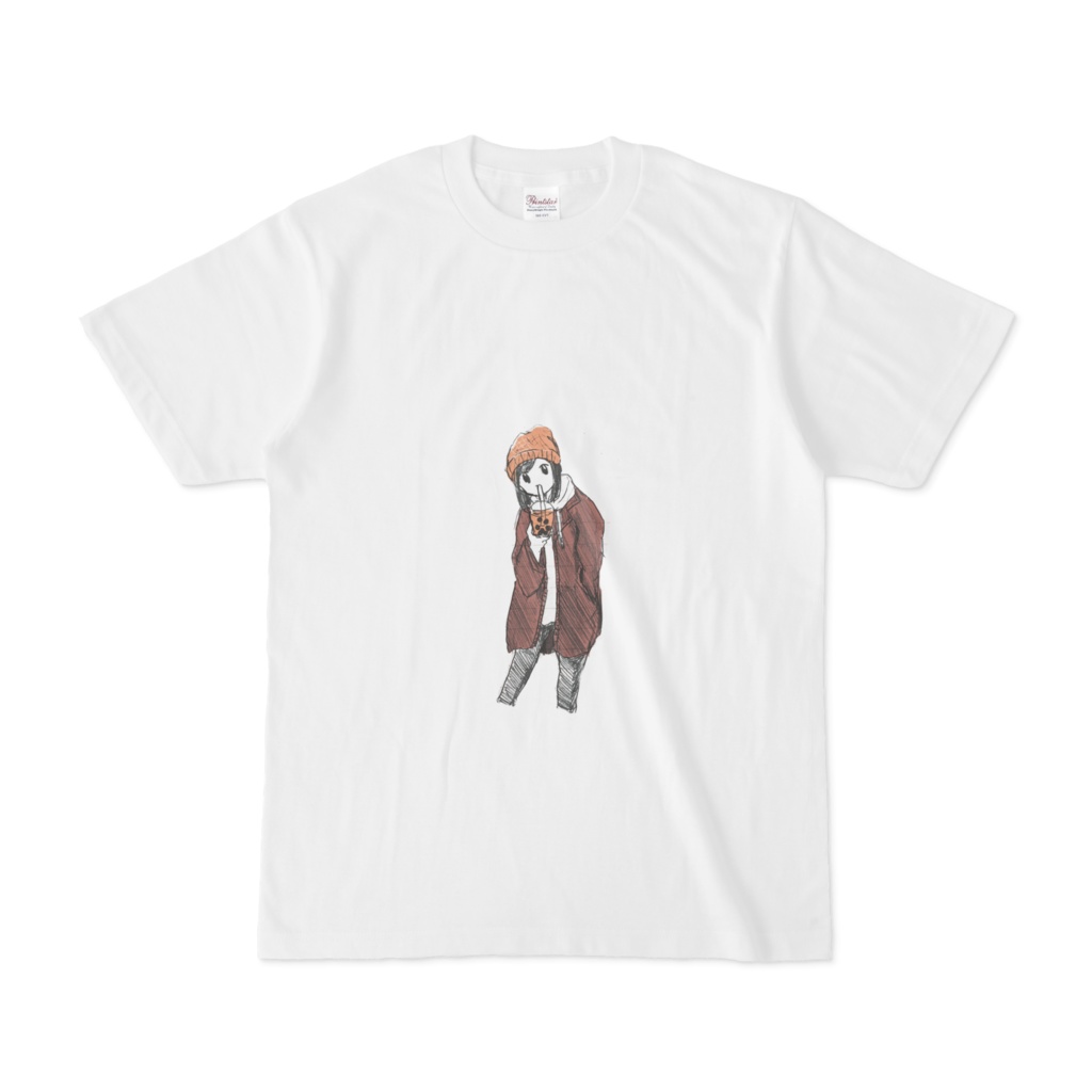 タピオカ女のTシャツ