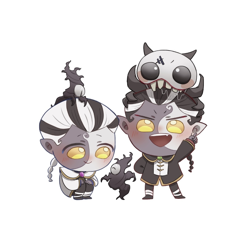 ミニ白黒無常アクリルスタンド（ゆかいななかまたち）